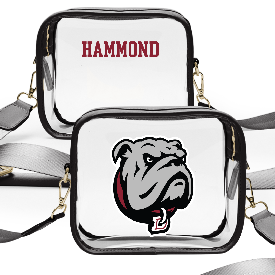 Dean College TF and XC Black Clear Stadium Bag - Madison Hammond