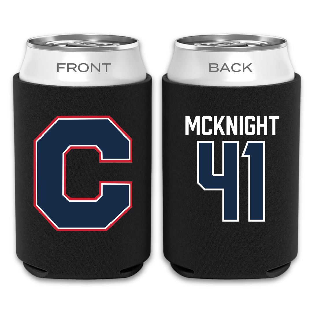 Catawba College Lacrosse Black Can Cooler - #41 Kier McKnight