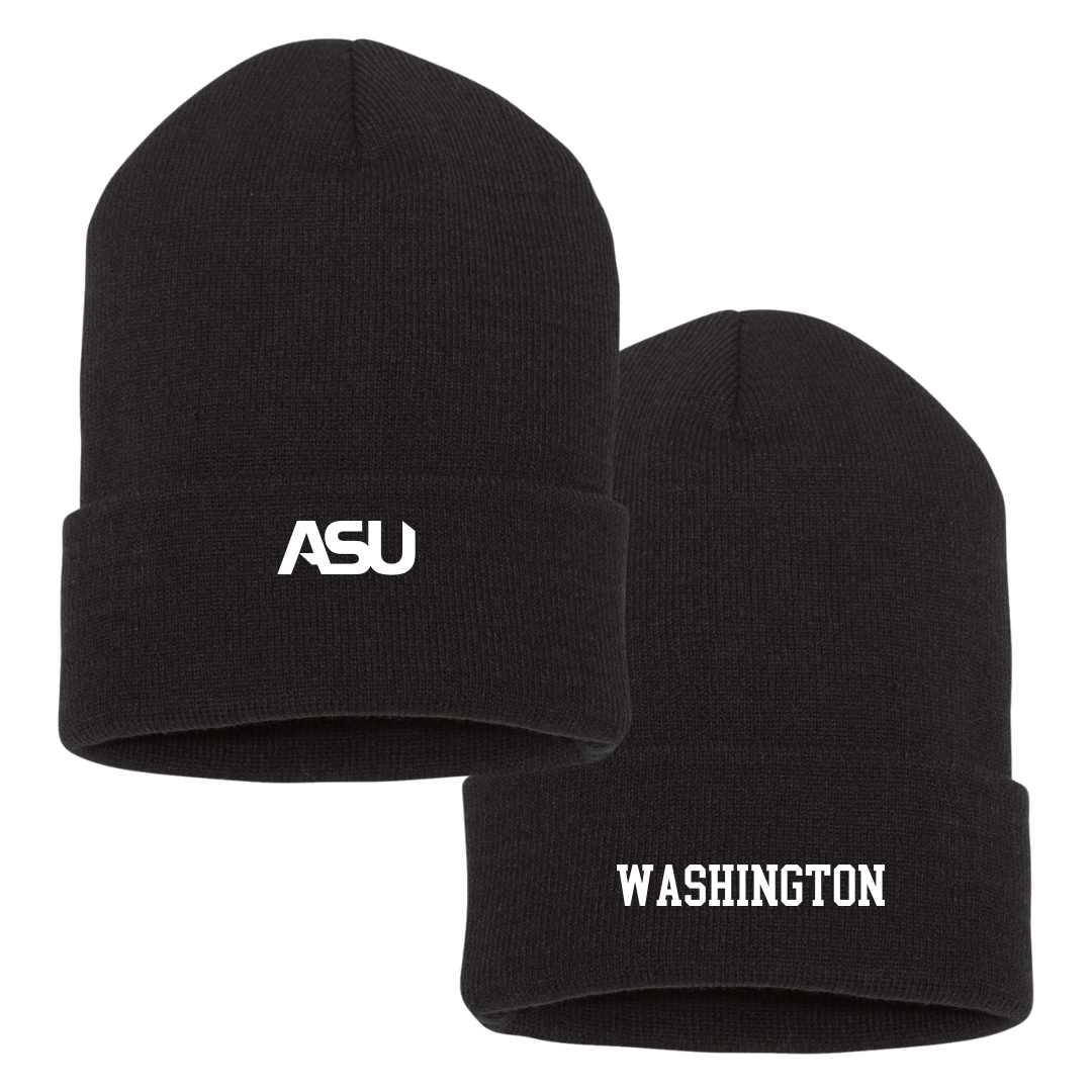 Alabama State University Soccer (W) Black Beanie - #9 Sydney Washington
