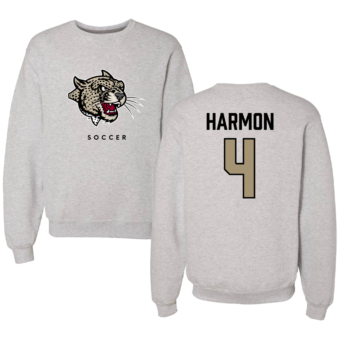 Lafayette College Soccer Gray Crewneck - #4 Emma Harmon