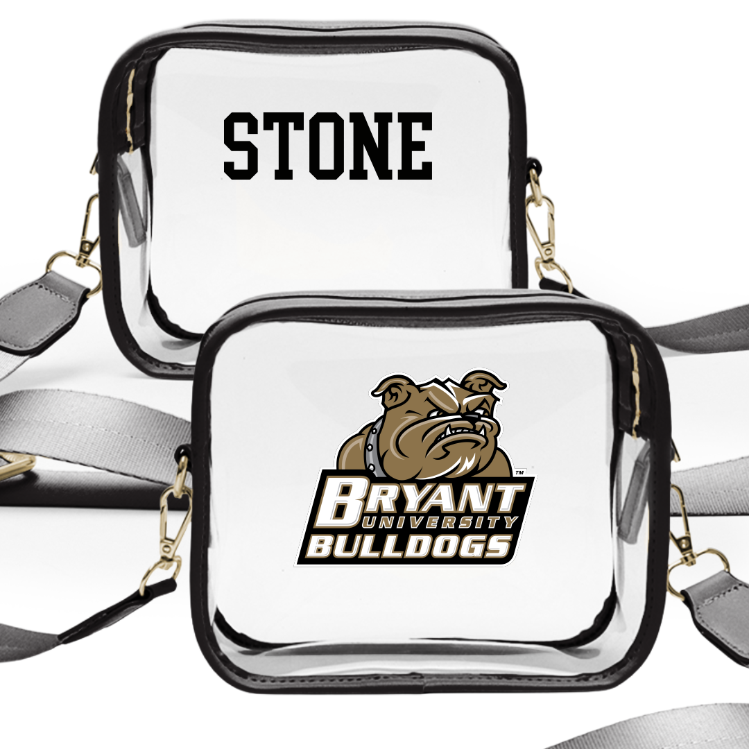 Bryant University Rowing (W) Black Clear Stadium Bag - Jayla Stone