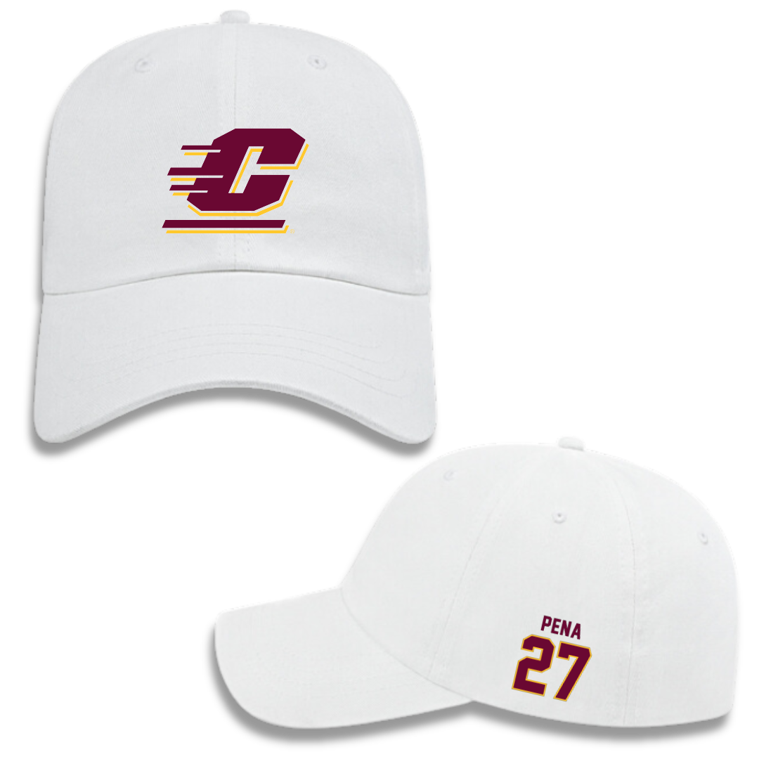 Central Michigan University Soccer (W) White Hat - #27 Aaliyah Pena