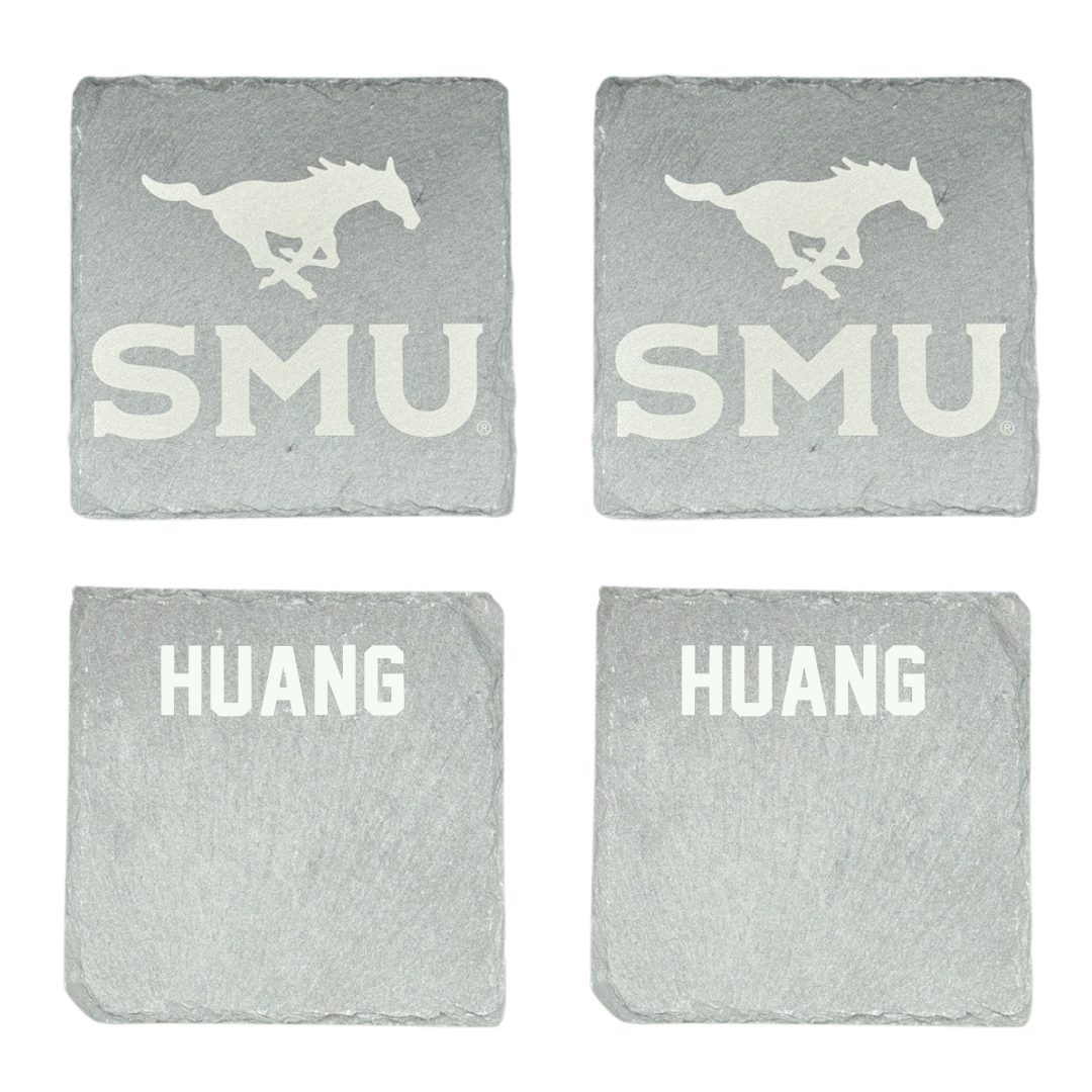 Southern Methodist University Golf Stone Coaster (4 Pack)  - Jingan Huang