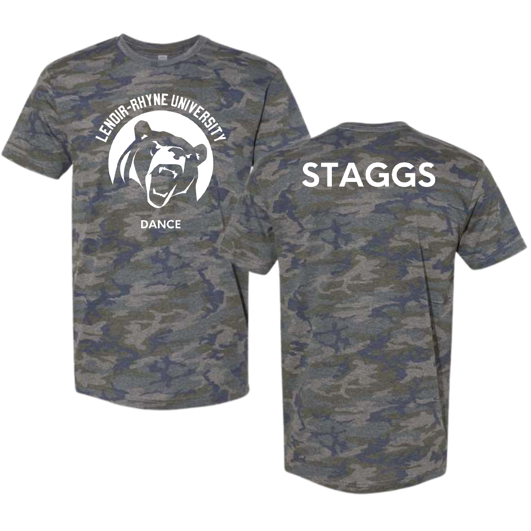 Lenoir-Rhyne University Dance Vintage Camo Tee - Brooklyn Staggs