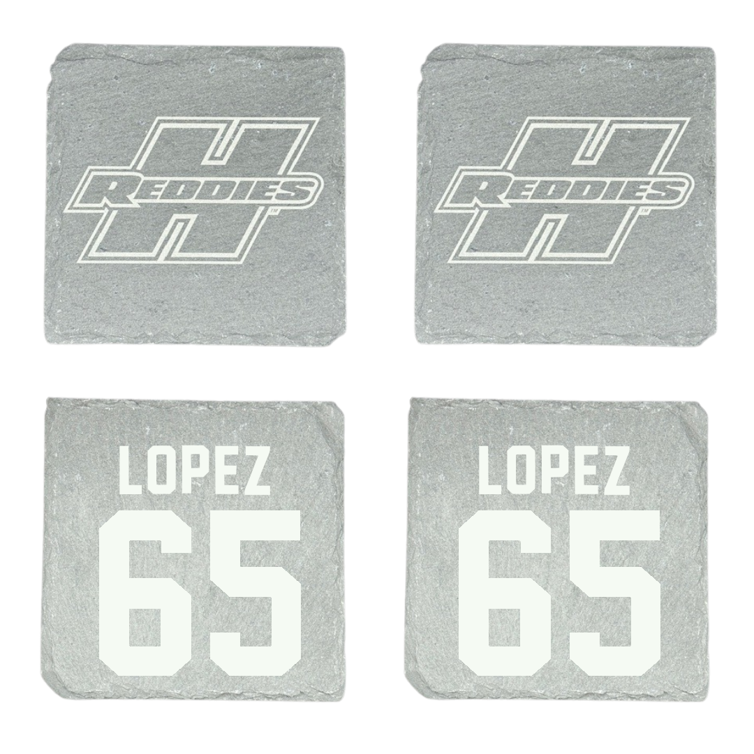 Henderson State University Football Stone Coaster (4 Pack)  - #65 Edward Lopez