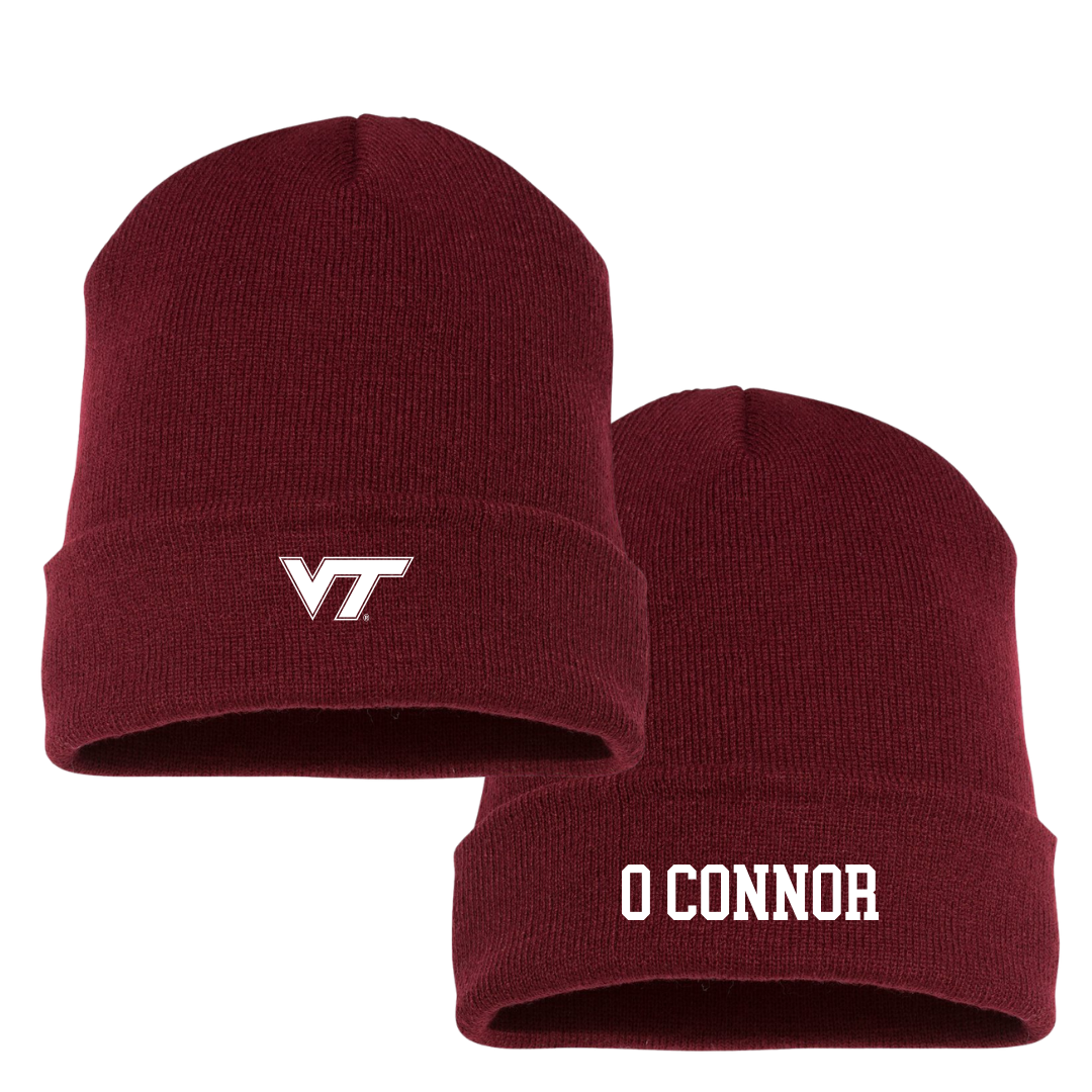Virginia Tech Football Maroon Beanie - #89 Charlie O'Connor