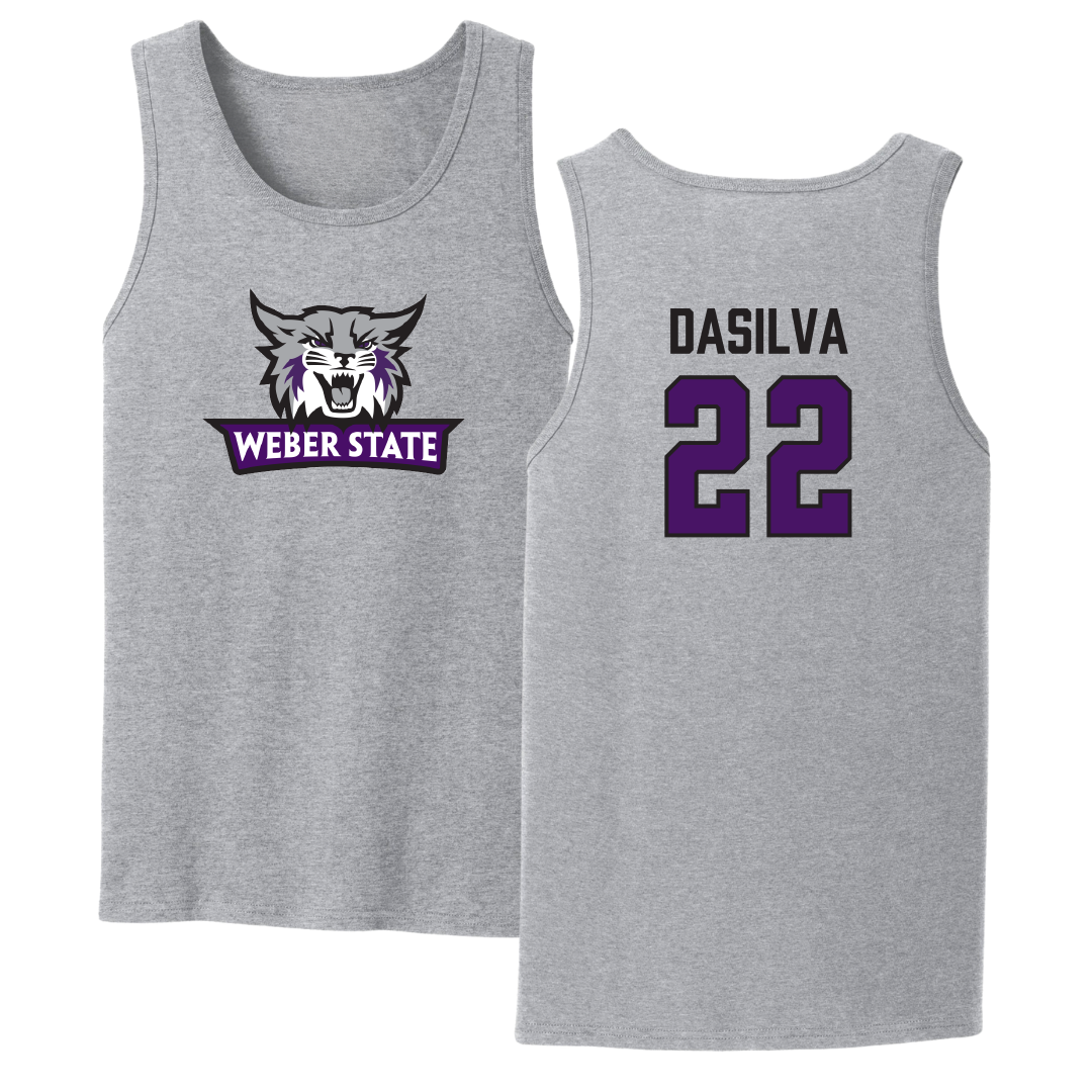 Weber State University Soccer (W) Sport Gray Tank Top - #22 Hannah Dasilva