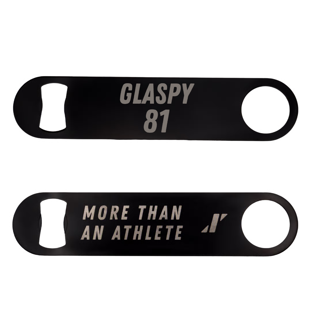 Football Black Bottle Opener - #81 Antwin Glaspy