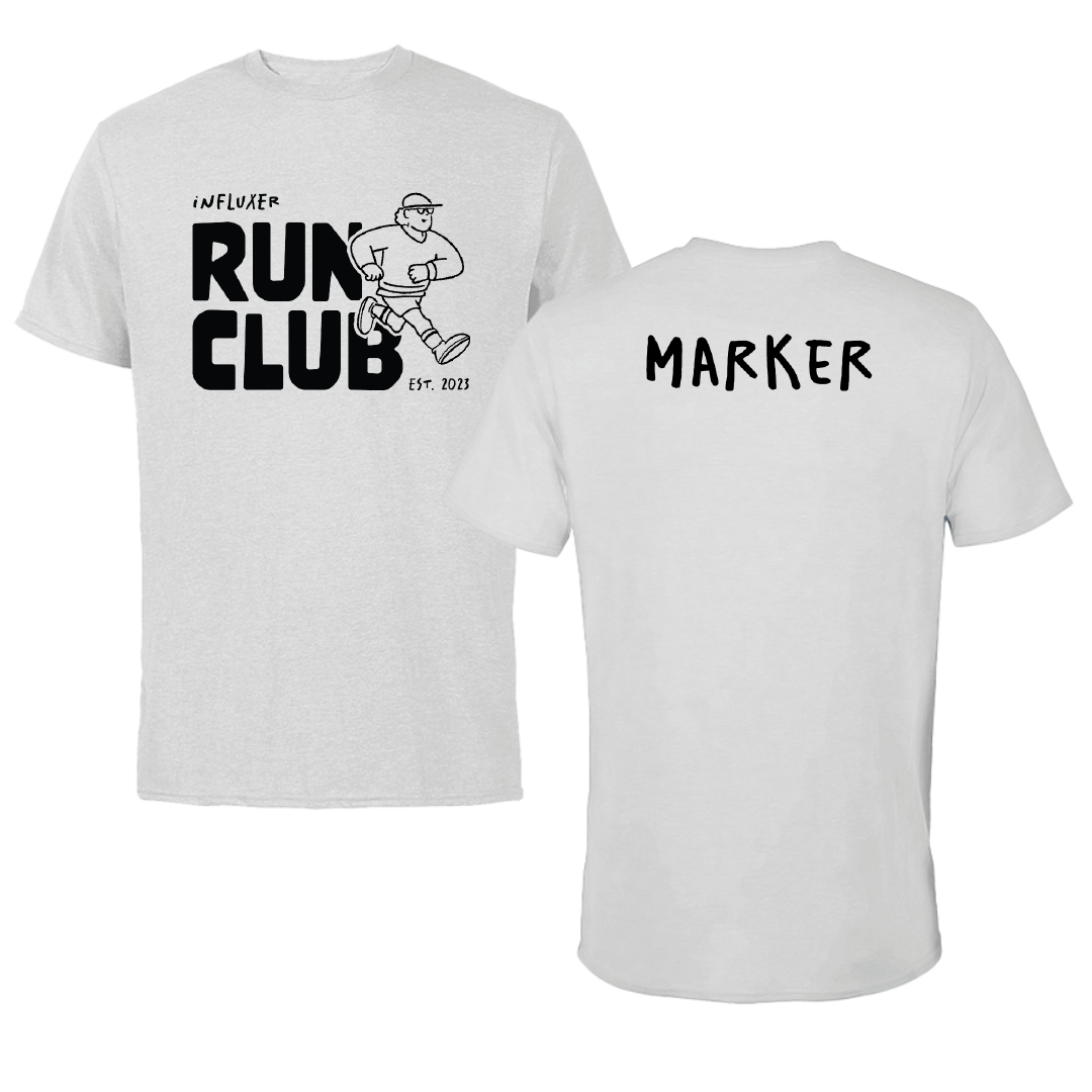 Jacksonville State University TF and XC Light Gray Influxer Run Club Tee - Kaden Marker