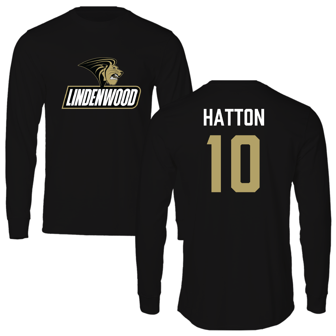 Lindenwood University Softball Black Performance Long Sleeve - #10 Tori Hatton