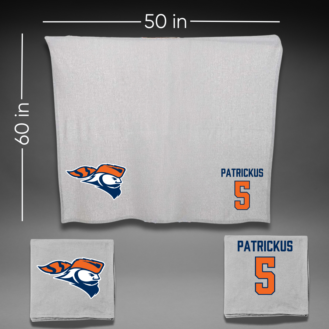 Carroll University Soccer (W) Gray Blanket - #5 Ellie Patrickus