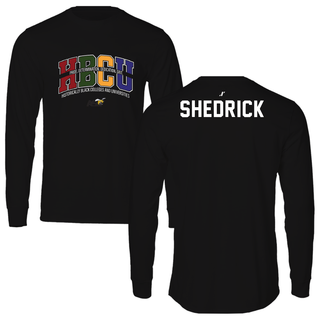 Alabama State University TF and XC Black HBCU Performance Long Sleeve - Nevaeh Shedrick