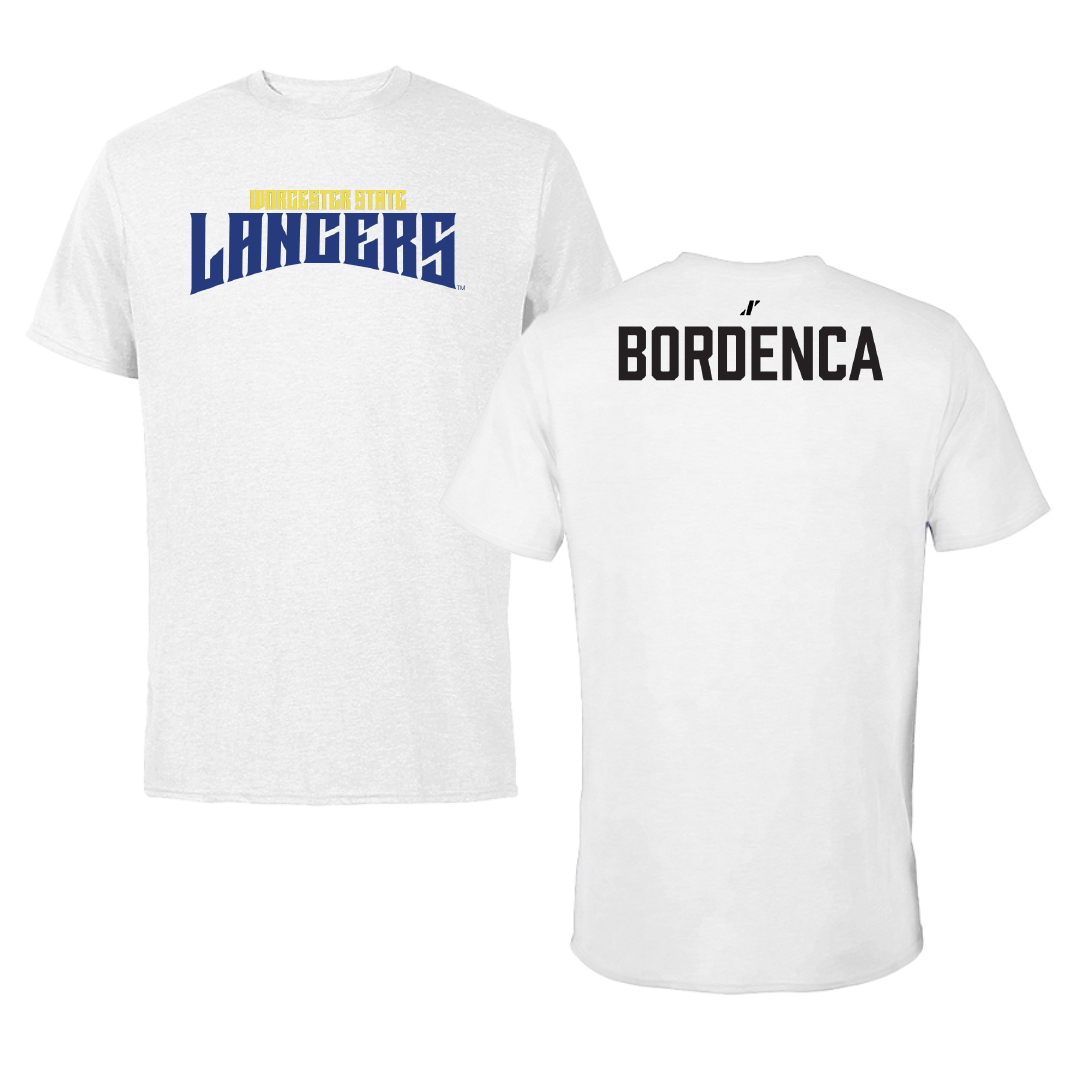 Worcester State University TF and XC White Classic Performance Tee - Leah Bordenca