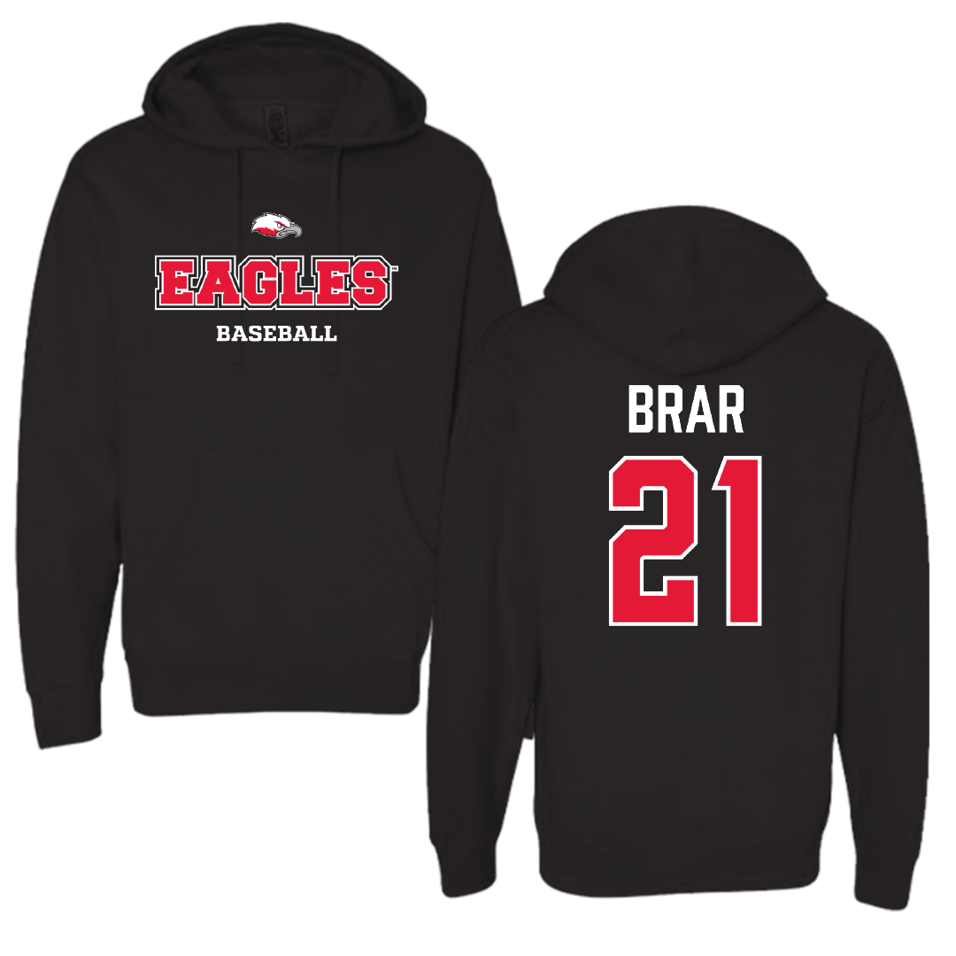 Biola University Baseball Black Hoodie - #21 Taj Brar