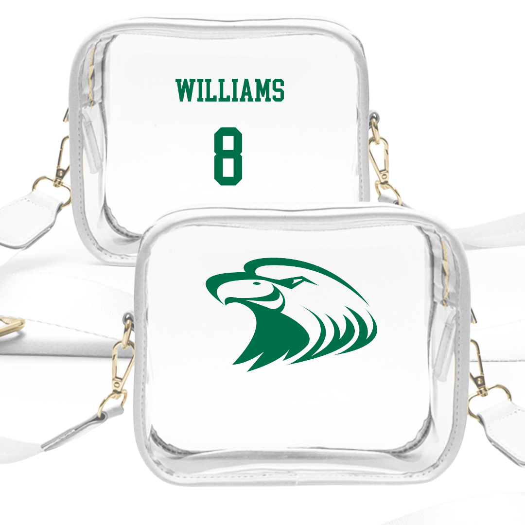 Central Methodist University Football White Clear Stadium Bag - #8 Ja'Shon Williams