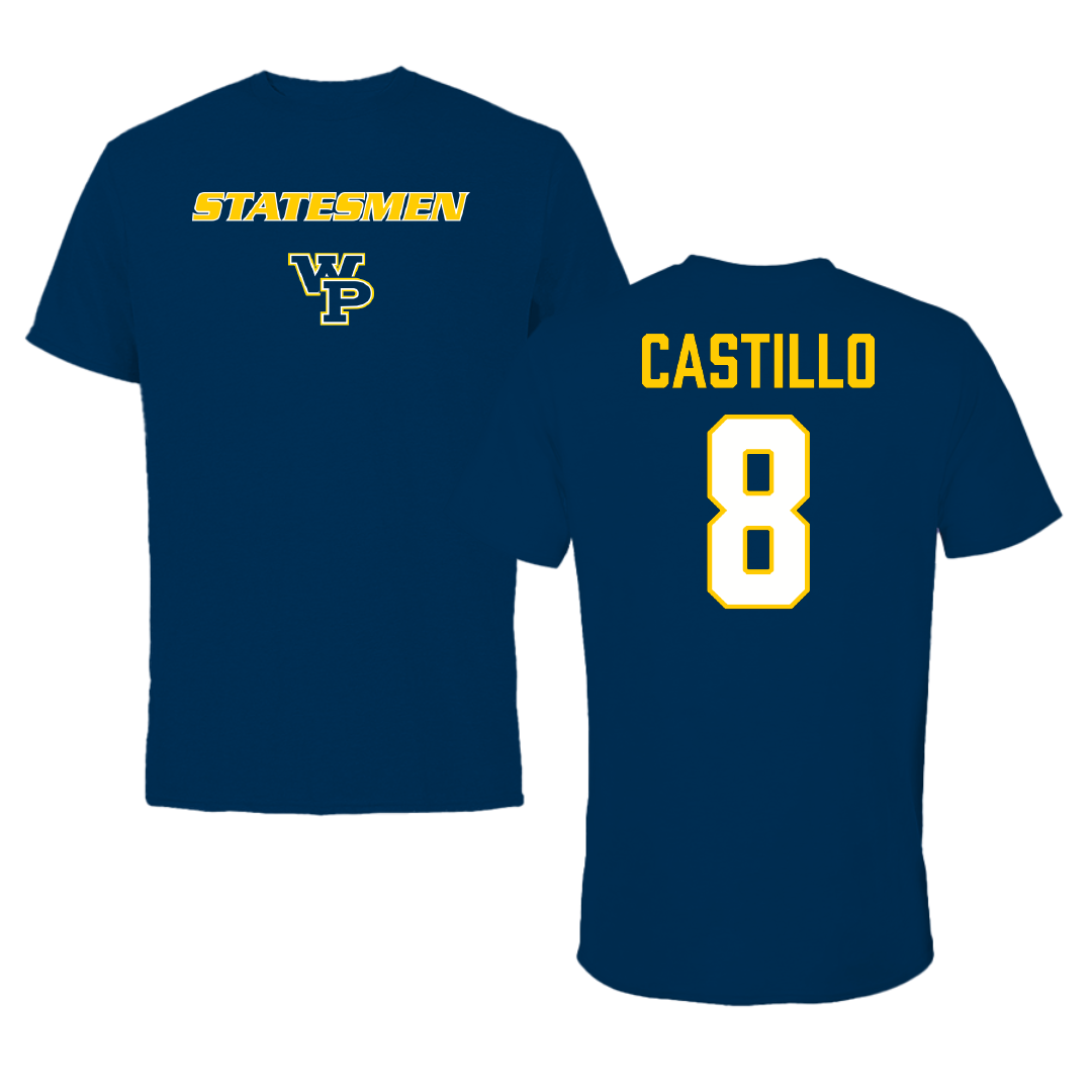 William Penn University Volleyball (M) Navy Performance Tee - #8 Benjamin Castillo