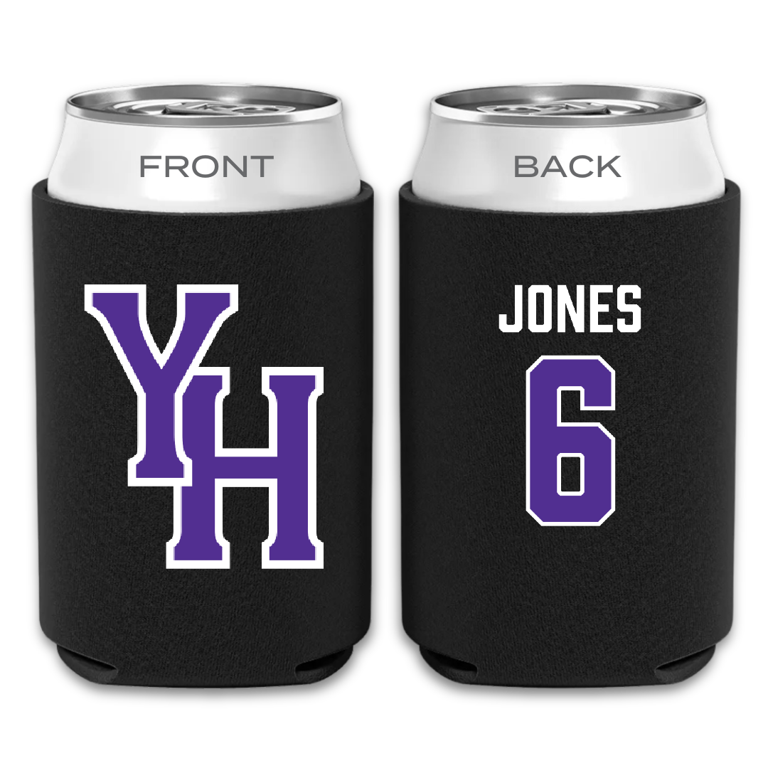 Young Harris College Softball Black Can Cooler - #6 Lilly Jones