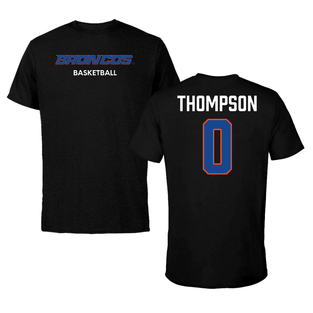 Boise State University Basketball (W) Black Tee - #0 Tatum Thompson
