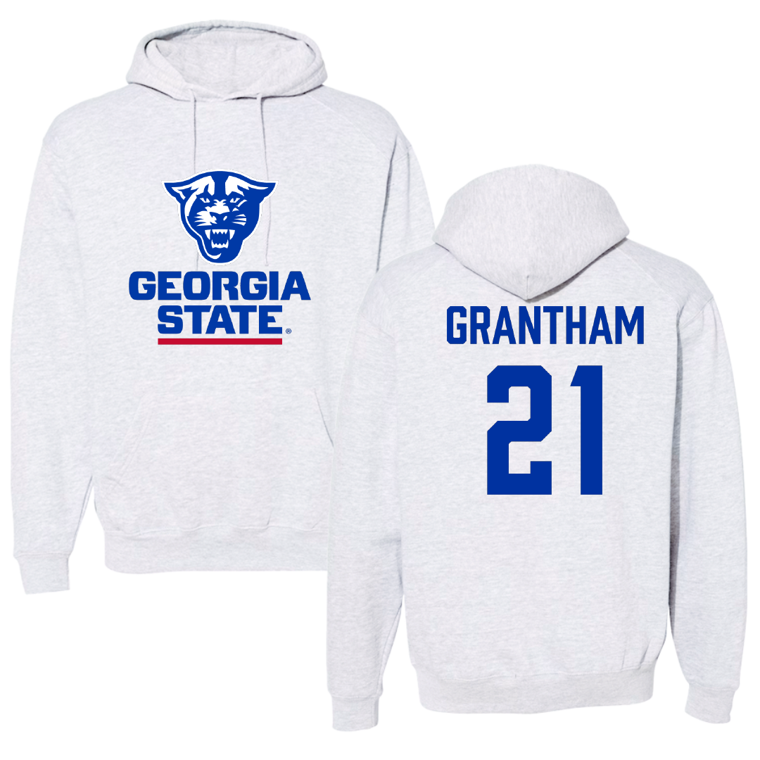 Georgia State University Baseball Gray Hoodie - #21 Lucas Grantham