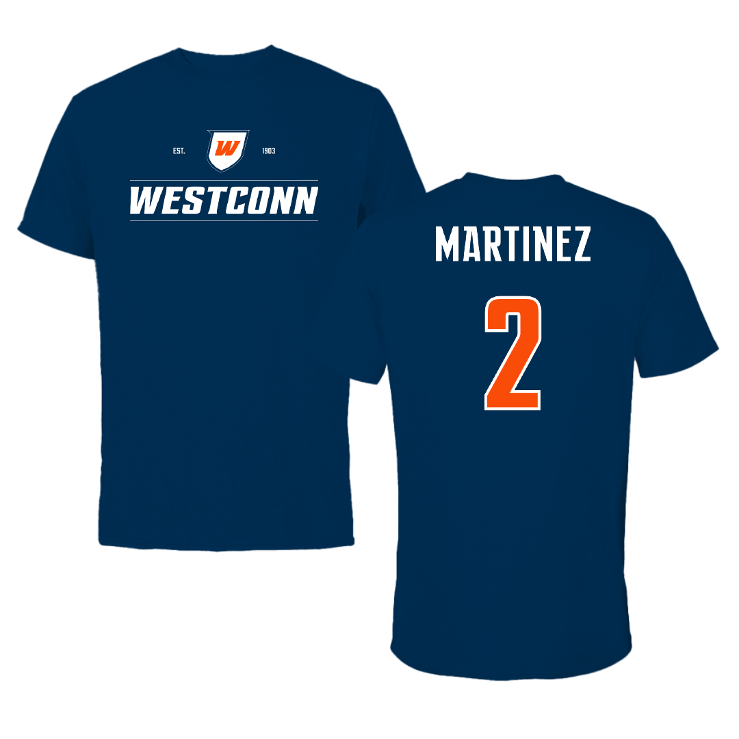 Western Connecticut State University Field Hockey Navy General Performance Tee - #2 Gisele Martinez