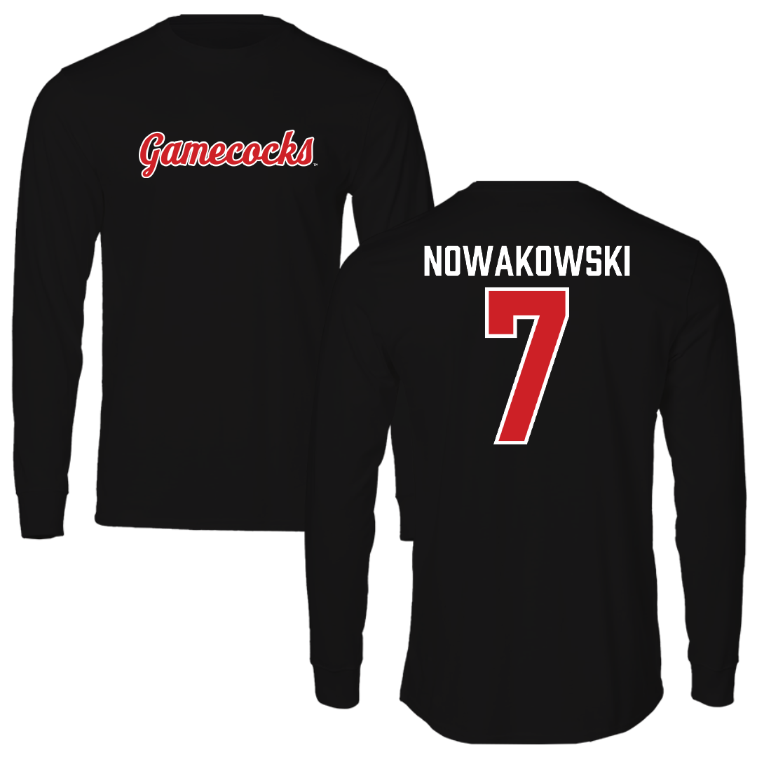 Jacksonville State University Softball Black Performance Long Sleeve - #7 Morgan Nowakowski