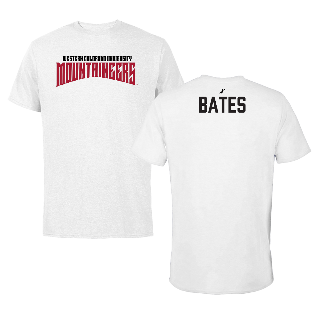Western Colorado University Wrestling White Classic Tee - Zachary Bates