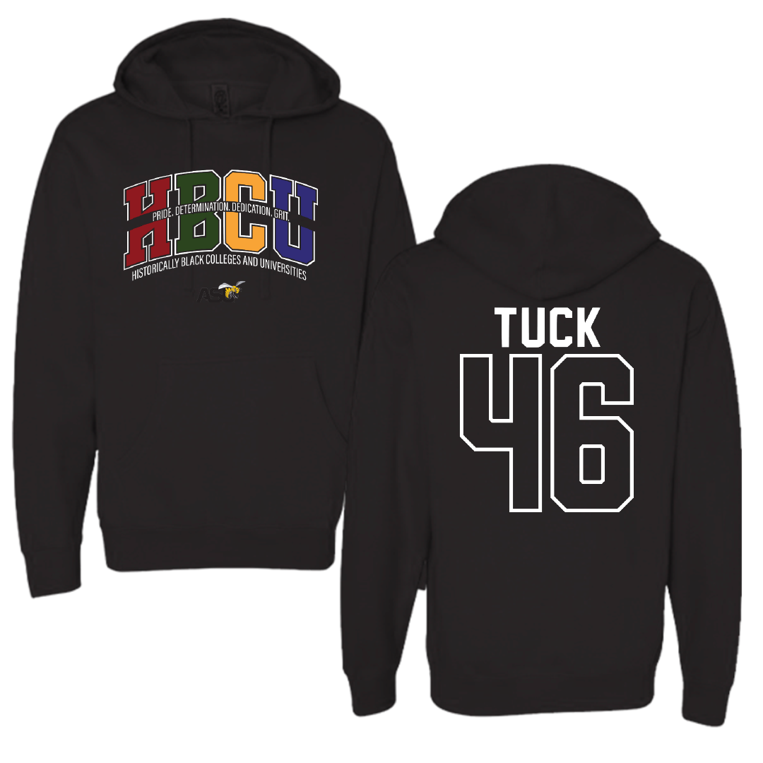 Alabama State University Football Black HBCU Hoodie - #46 Harrison Tuck