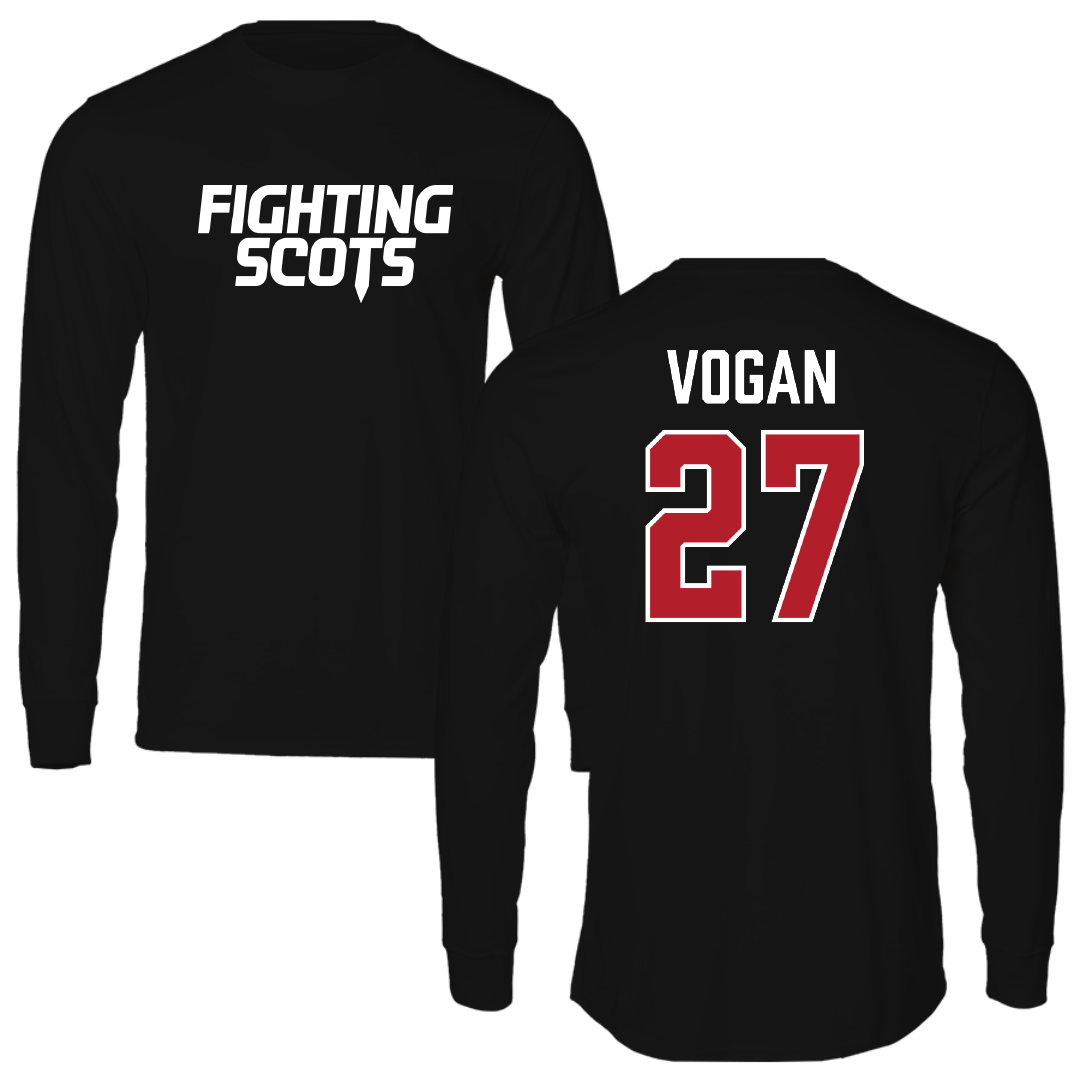 PennWest Edinboro Football Black Long Sleeve - #27 Nick Vogan