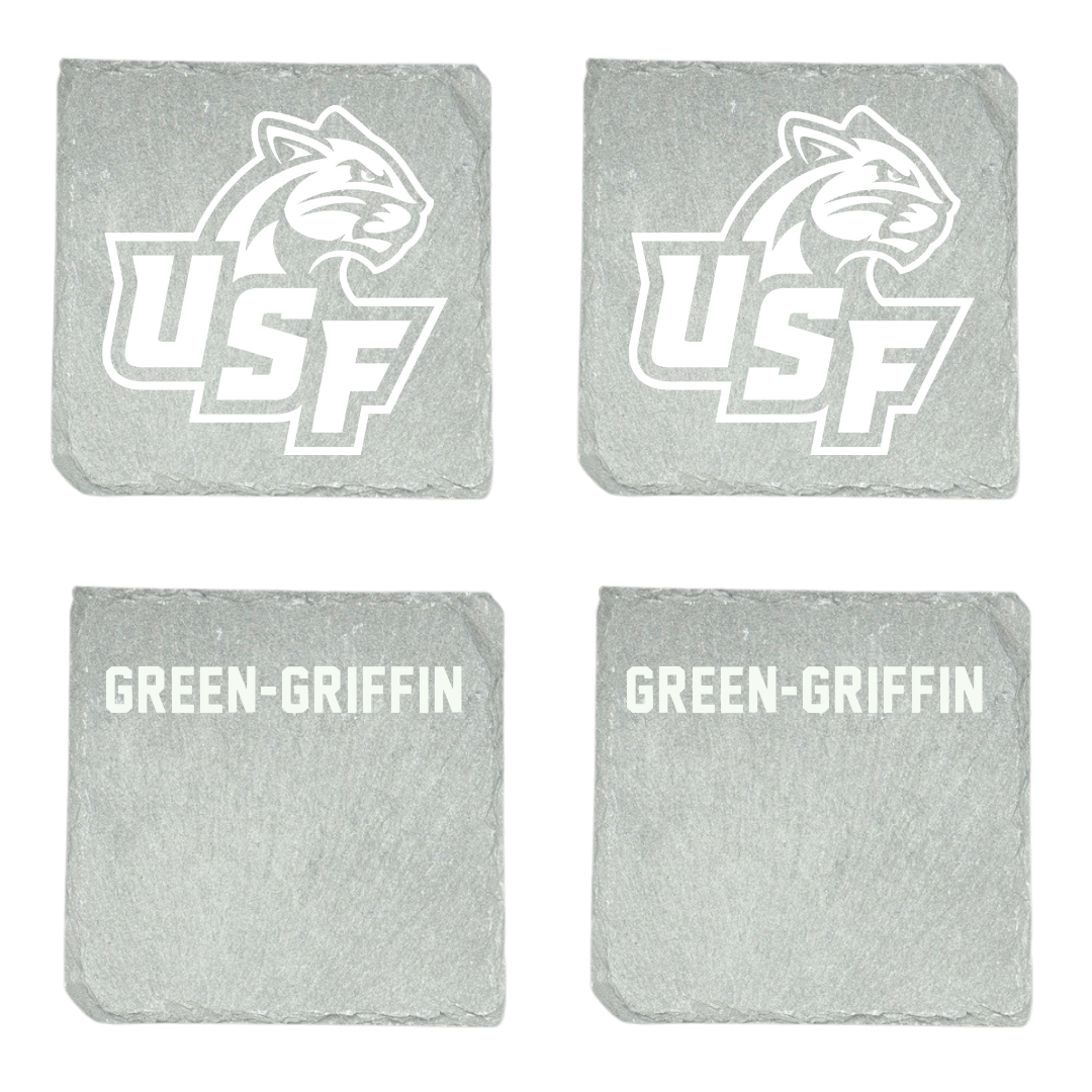 University of Sioux Falls Wrestling (W) Stone Coaster (4 Pack)  - Brinley Green-Griffin