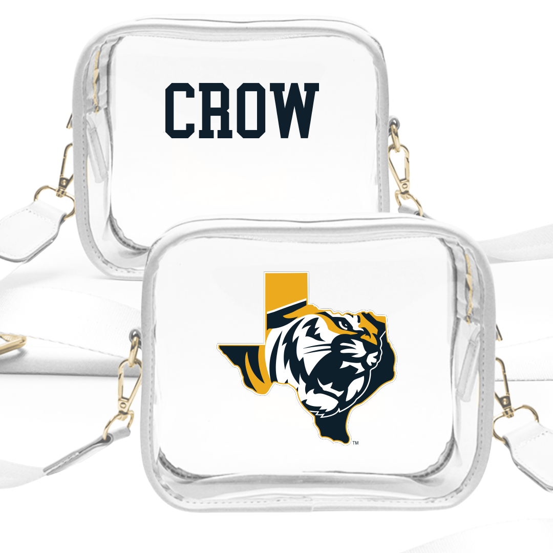 East Texas Baptist University Tennis (M) White Clear Stadium Bag - Carson Crow