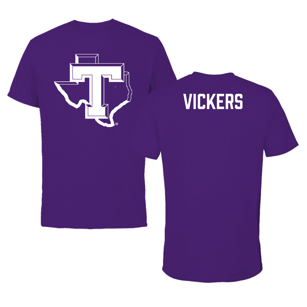 Tarleton State University Beach Volleyball Purple Performance Tee - Emily Vickers