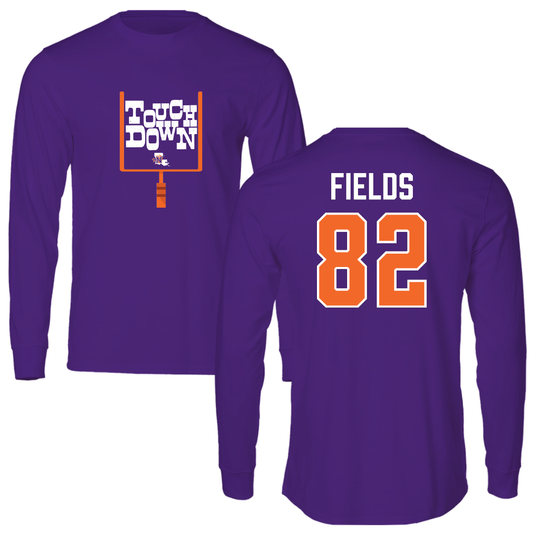 Northwestern State University Football Purple Touchdown Long Sleeve - #82 Andrew Fields
