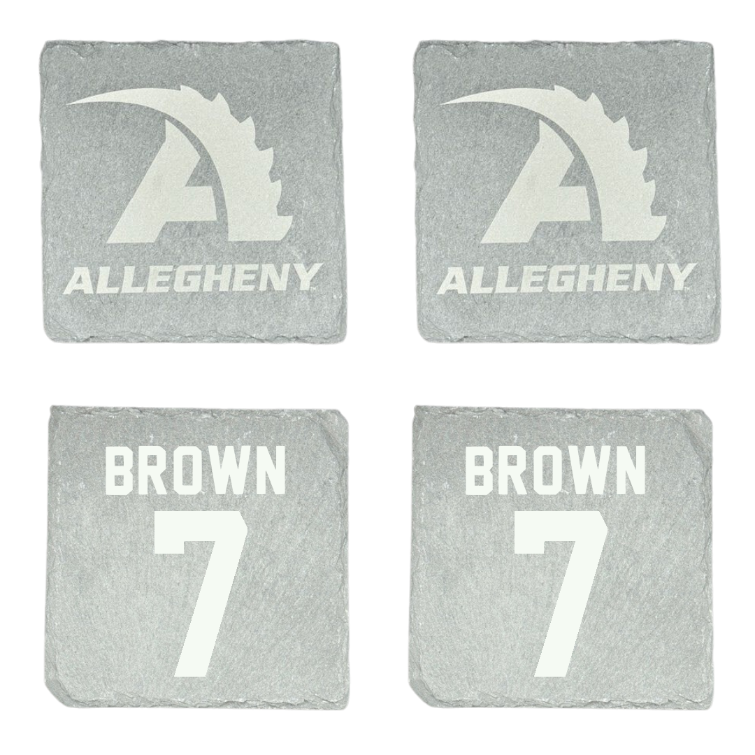 Allegheny College Lacrosse Stone Coaster (4 Pack)  - #7 Akari Brown