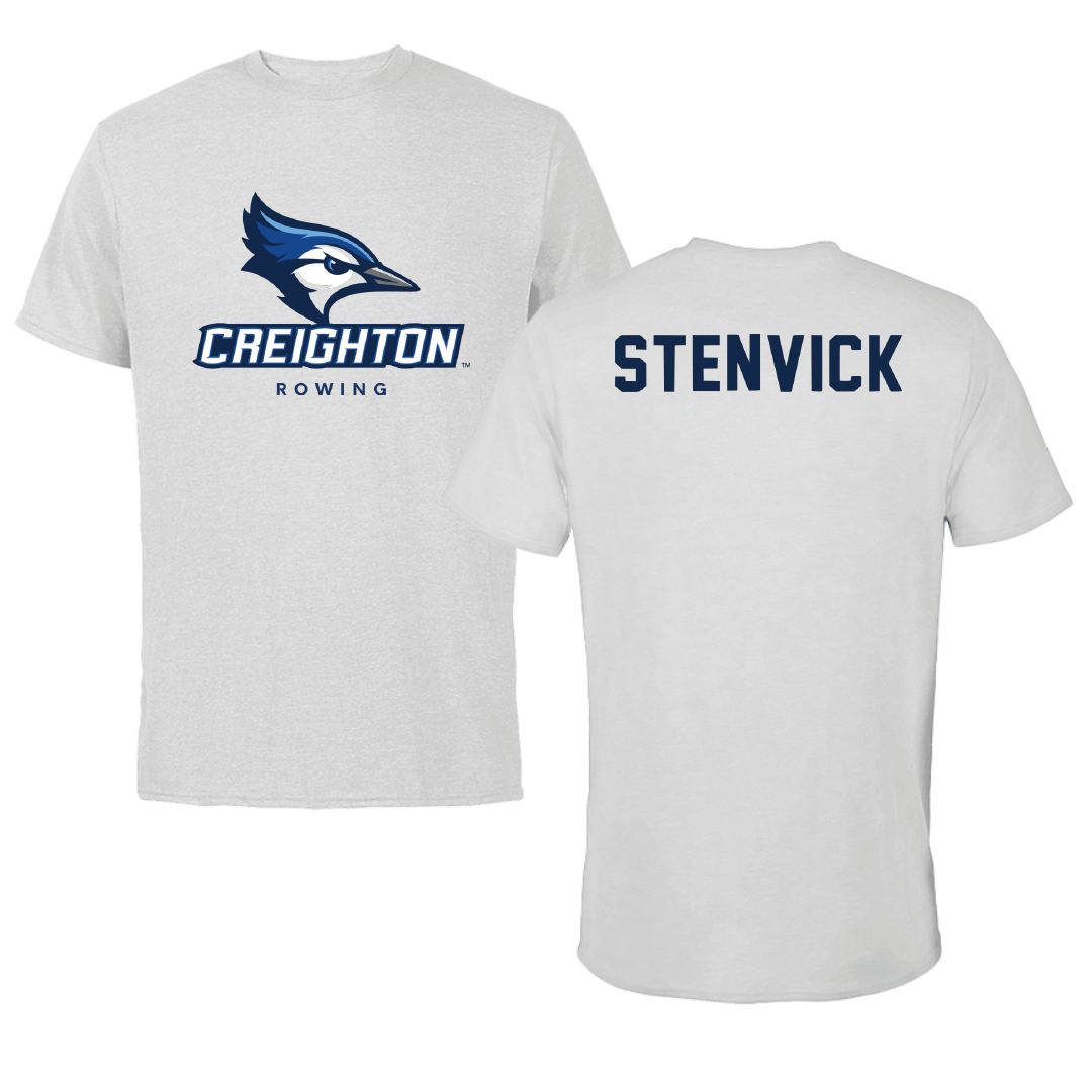 Creighton University Rowing Light Gray Performance Tee - Julia Stenvick