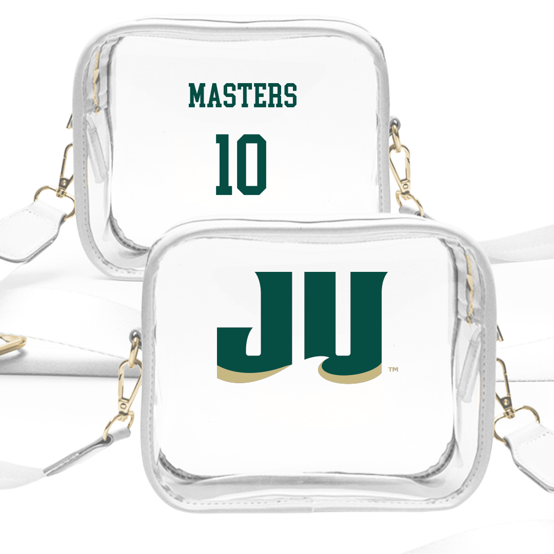 Jacksonville University Baseball White Clear Stadium Bag - #10 Aidan Masters
