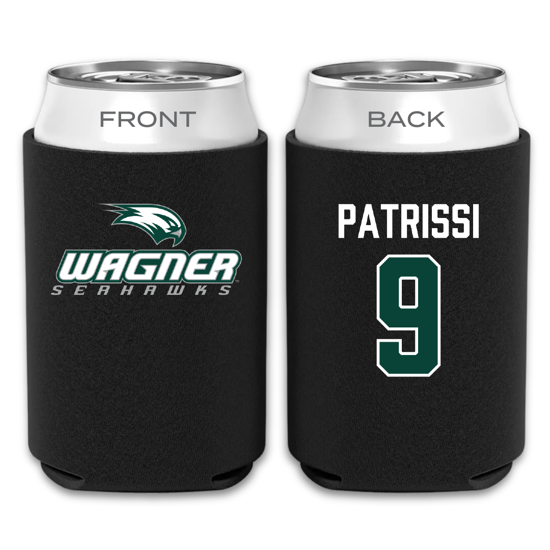 Wagner College Baseball Black Can Cooler - #9 Derek Patrissi