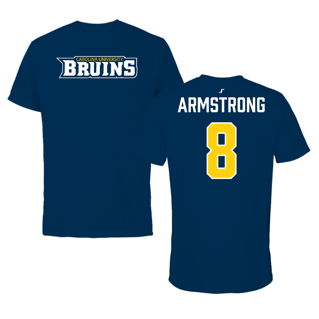 Carolina University Volleyball (W) Navy Tee - #8 Makenzie Armstrong