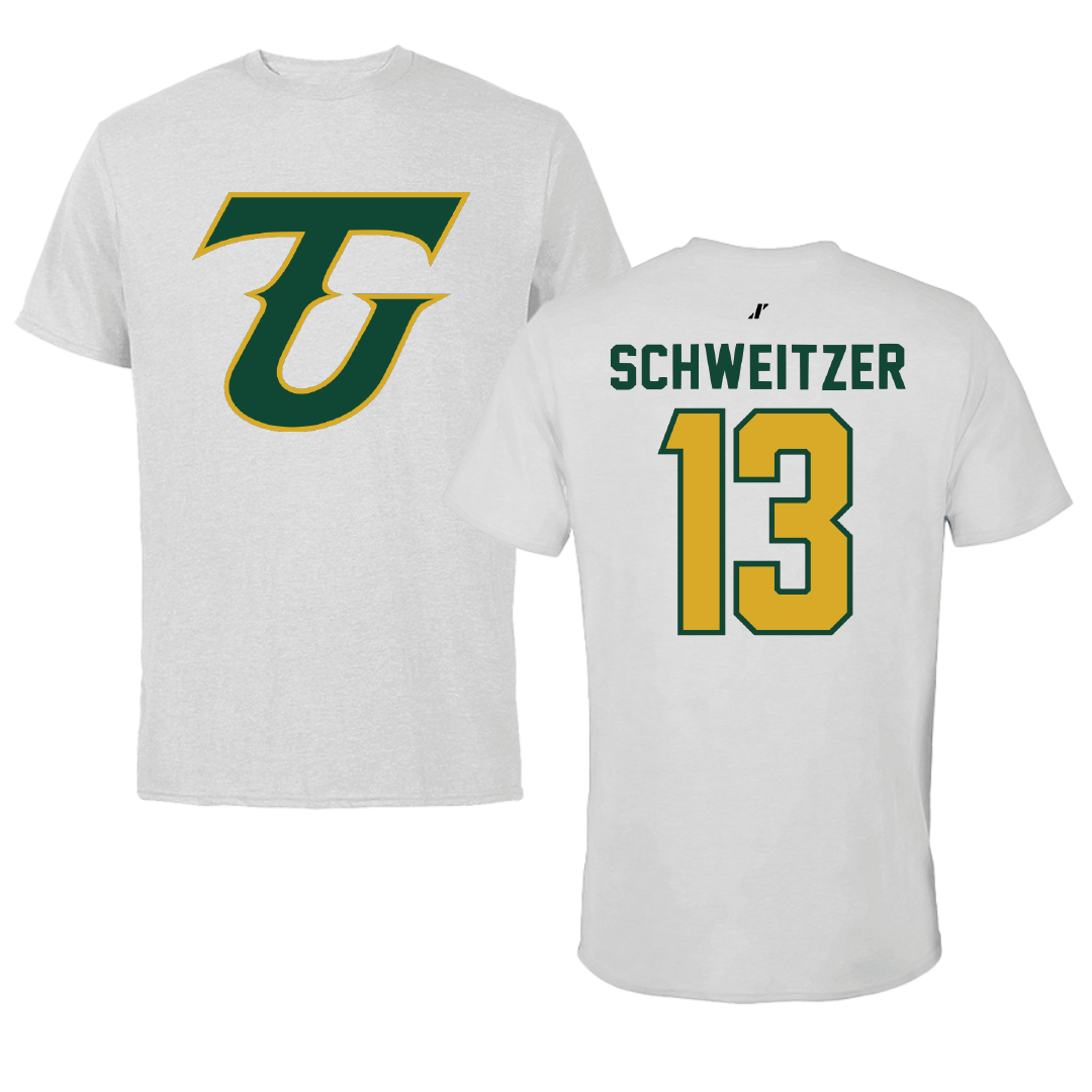 Tiffin University Soccer Light Gray Performance Tee - #13 Autumn Schweitzer