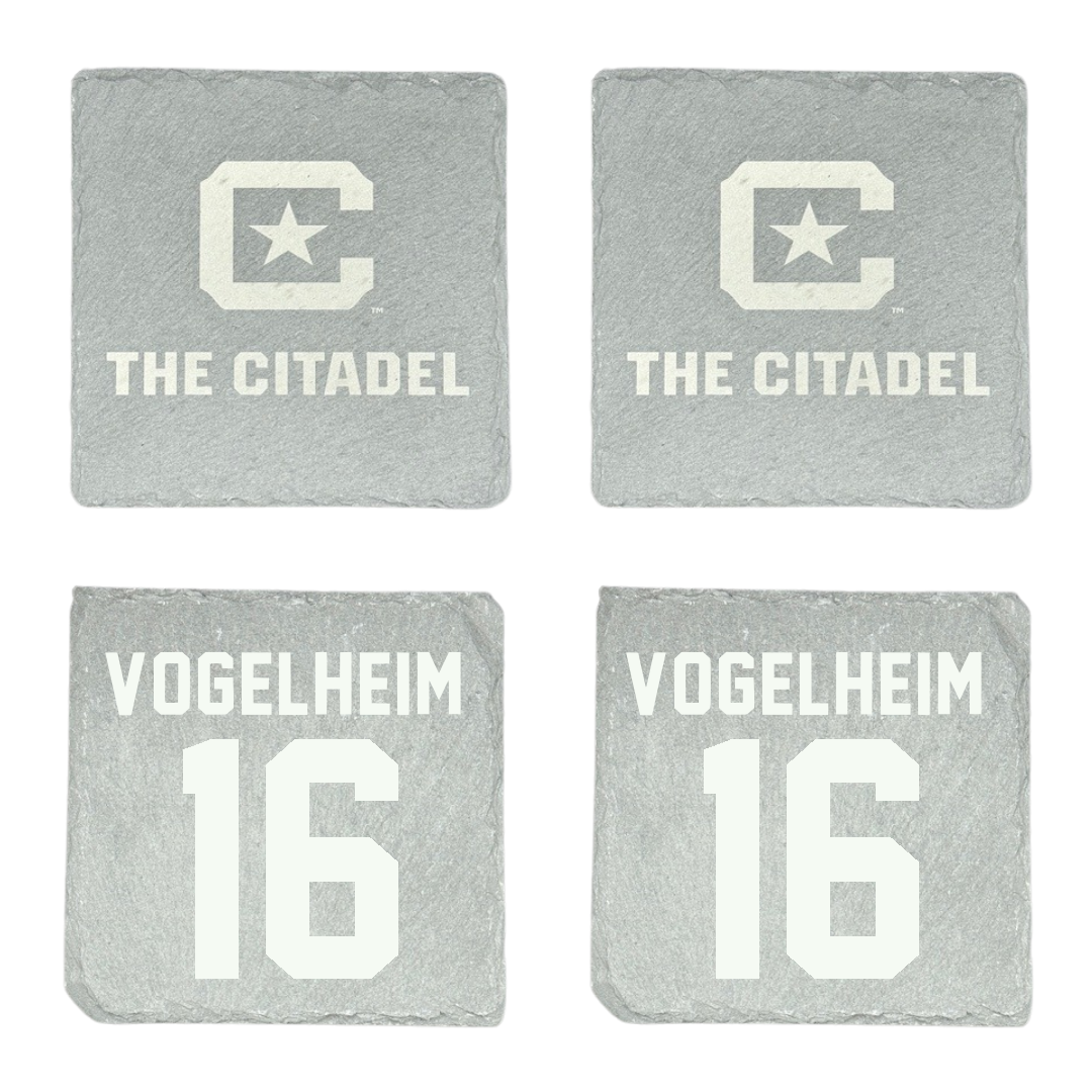 The Citadel Volleyball Stone Coaster (4 Pack)  - #16 Karlie Vogelheim