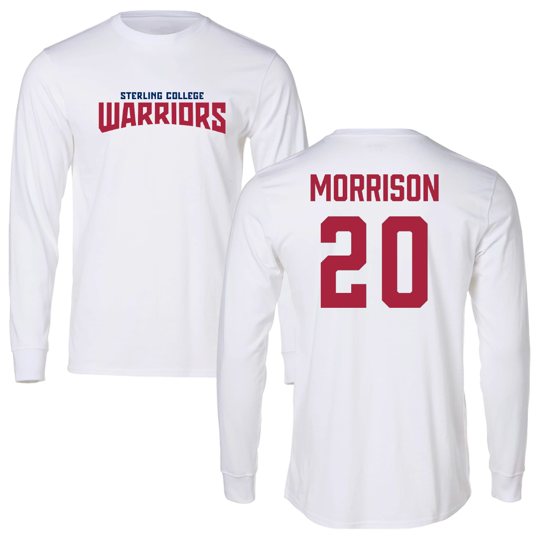 Sterling College Baseball White Classic Long Sleeve - #20 Julian Morrison