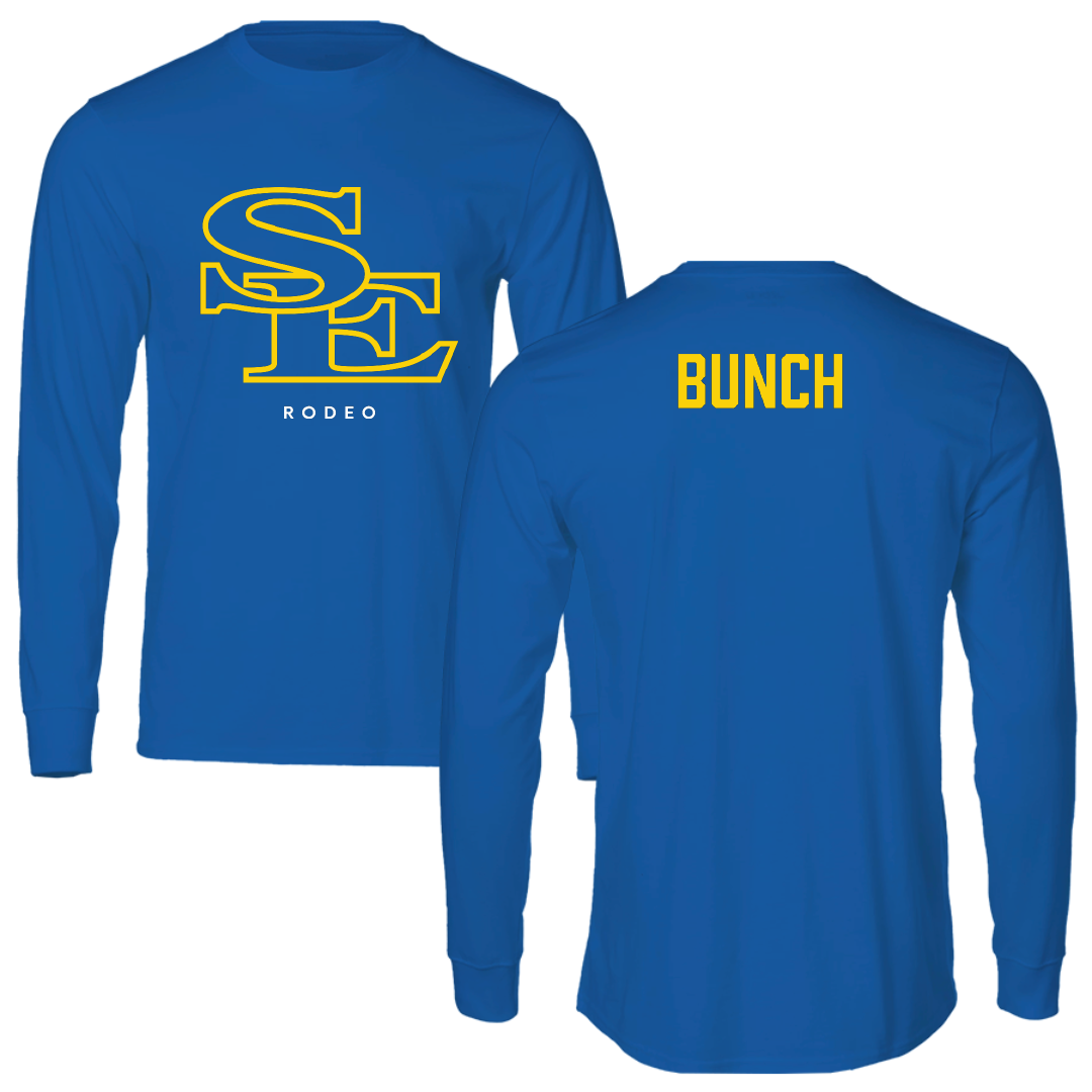 Southeastern Oklahoma State University Rodeo Blue Long Sleeve - Caden Bunch