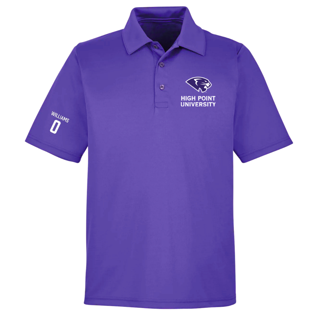 High Point University Soccer (W) Purple Polo - #0 Kylee Williams