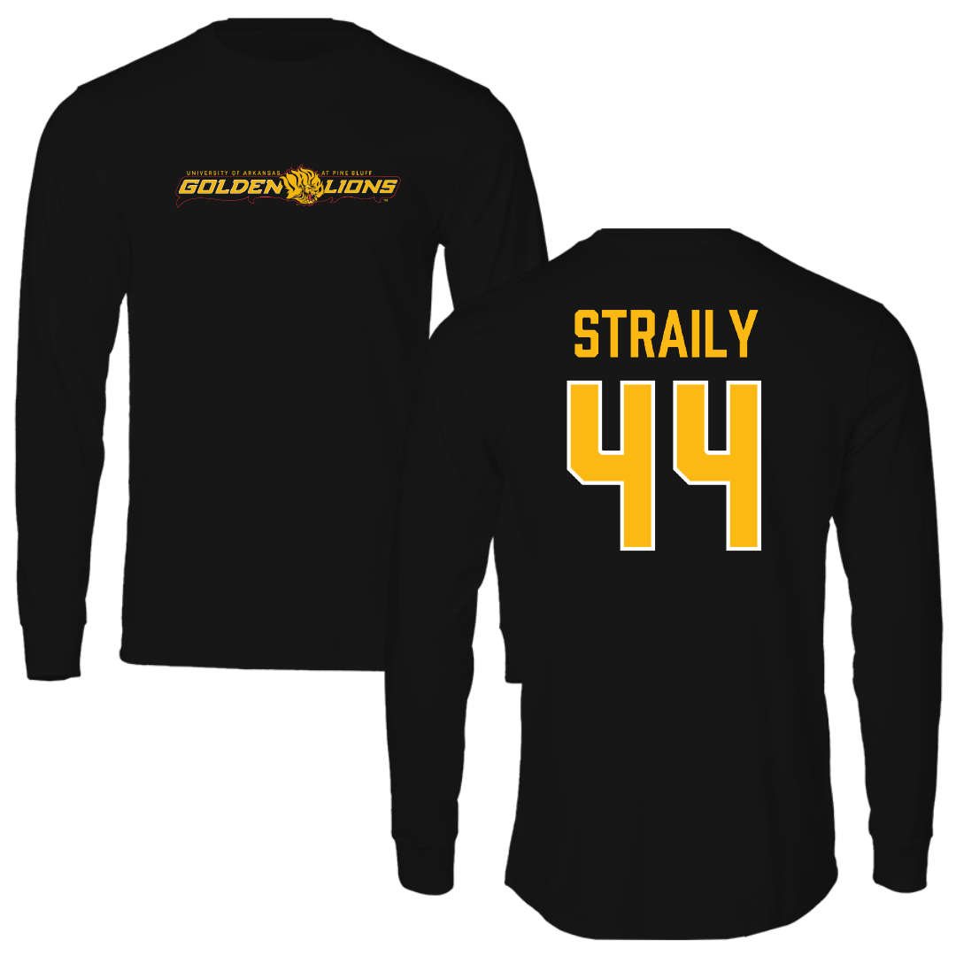 University of Arkansas-Pine Bluff Baseball Black Long Sleeve - #44 Tyler Straily