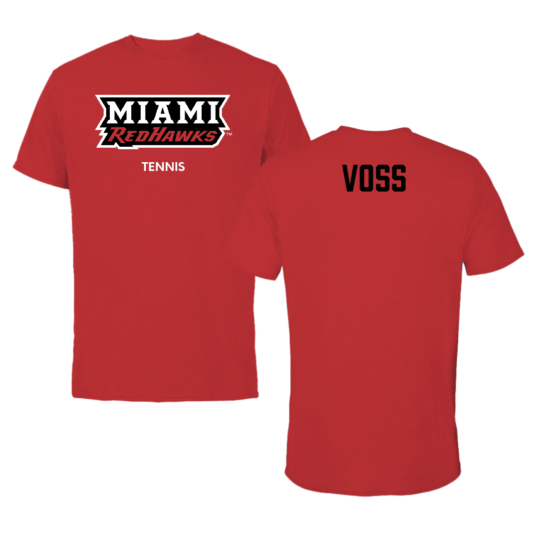 Miami University (Ohio) Tennis (W) Red Performance Tee - Avery Voss