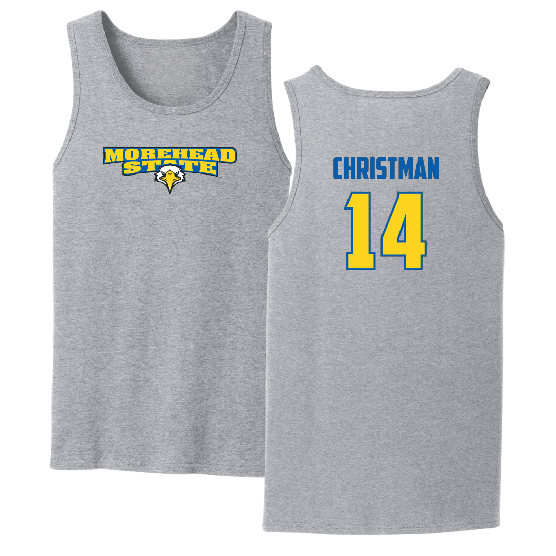 Morehead State University Softball Sport Gray Tank Top - #14 Cheyenne Christman