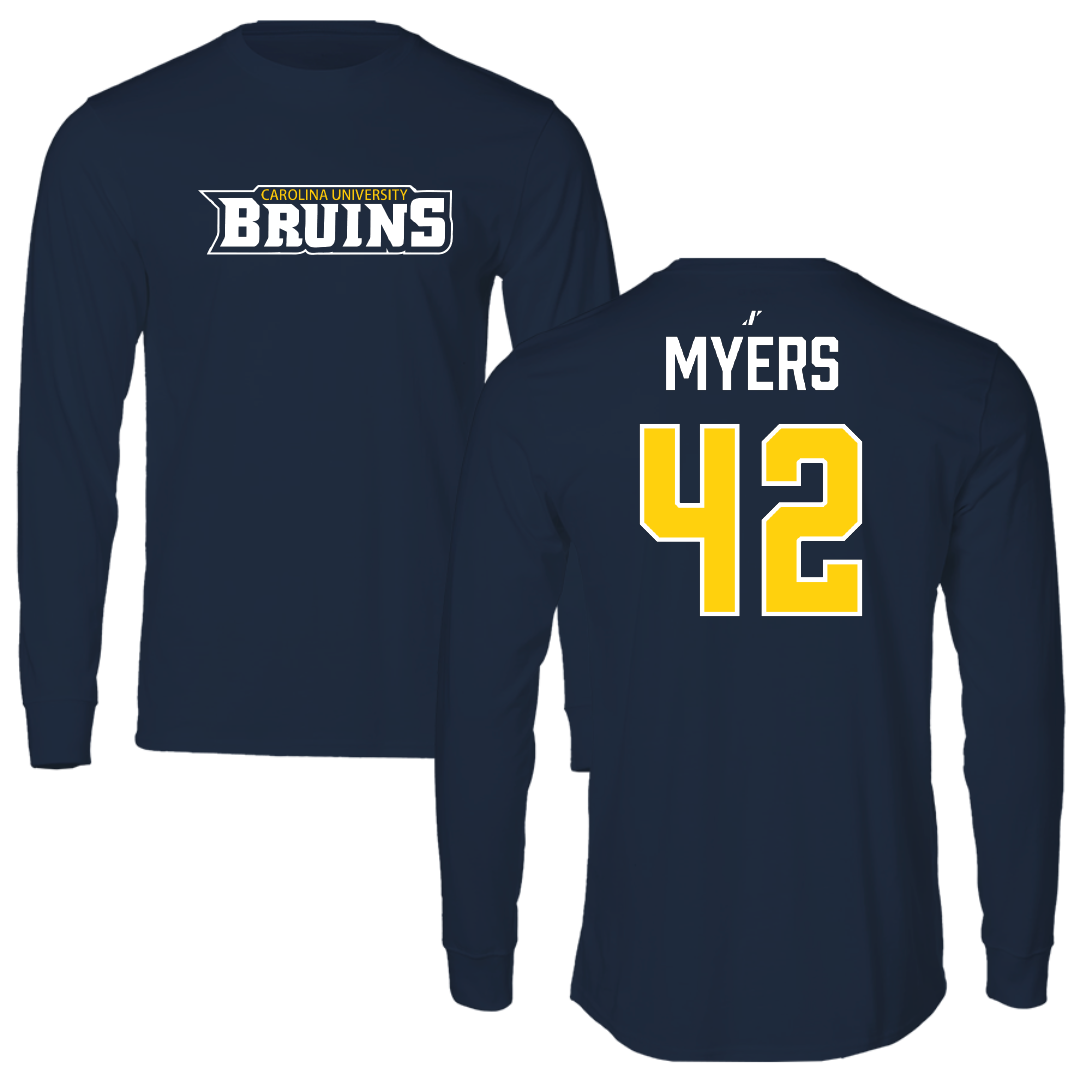 Carolina University Baseball Navy Long Sleeve - #42 Jacob Myers