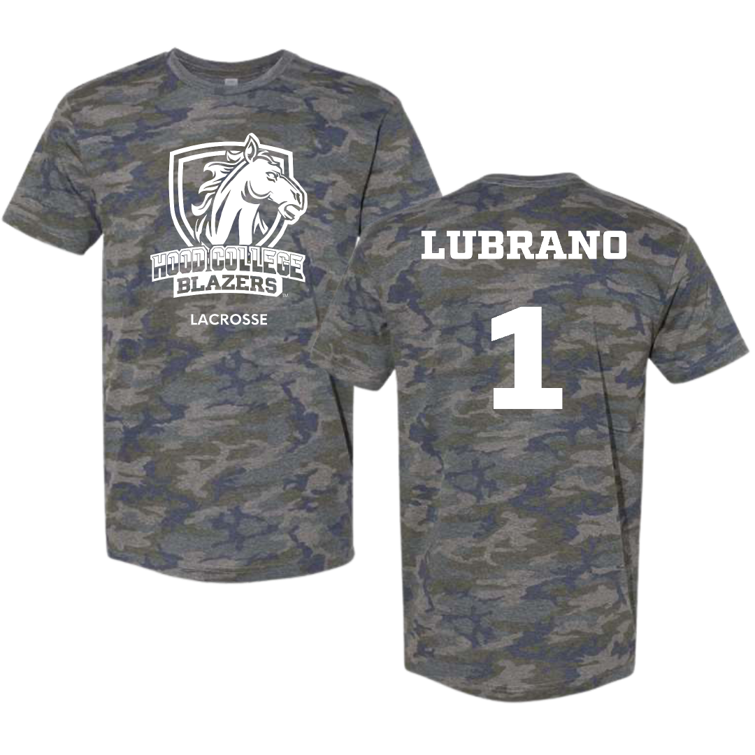 Hood College Lacrosse (M) Vintage Camo Tee - #1 David Lubrano