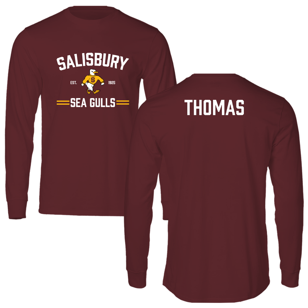 Salisbury University Golf (M) Maroon General Performance Long Sleeve - Colton Thomas