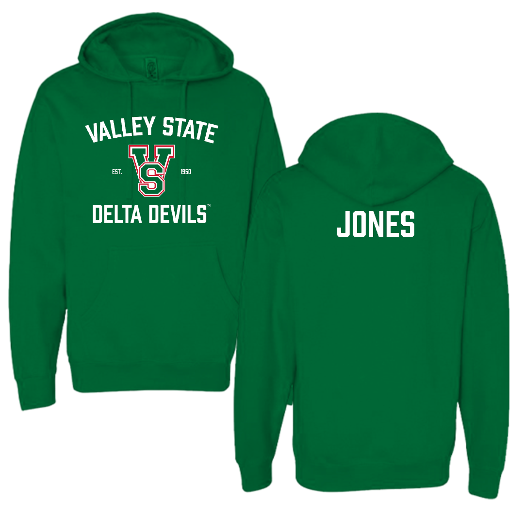 Mississippi Valley State University Football Green General Hoodie - Terrance Jones