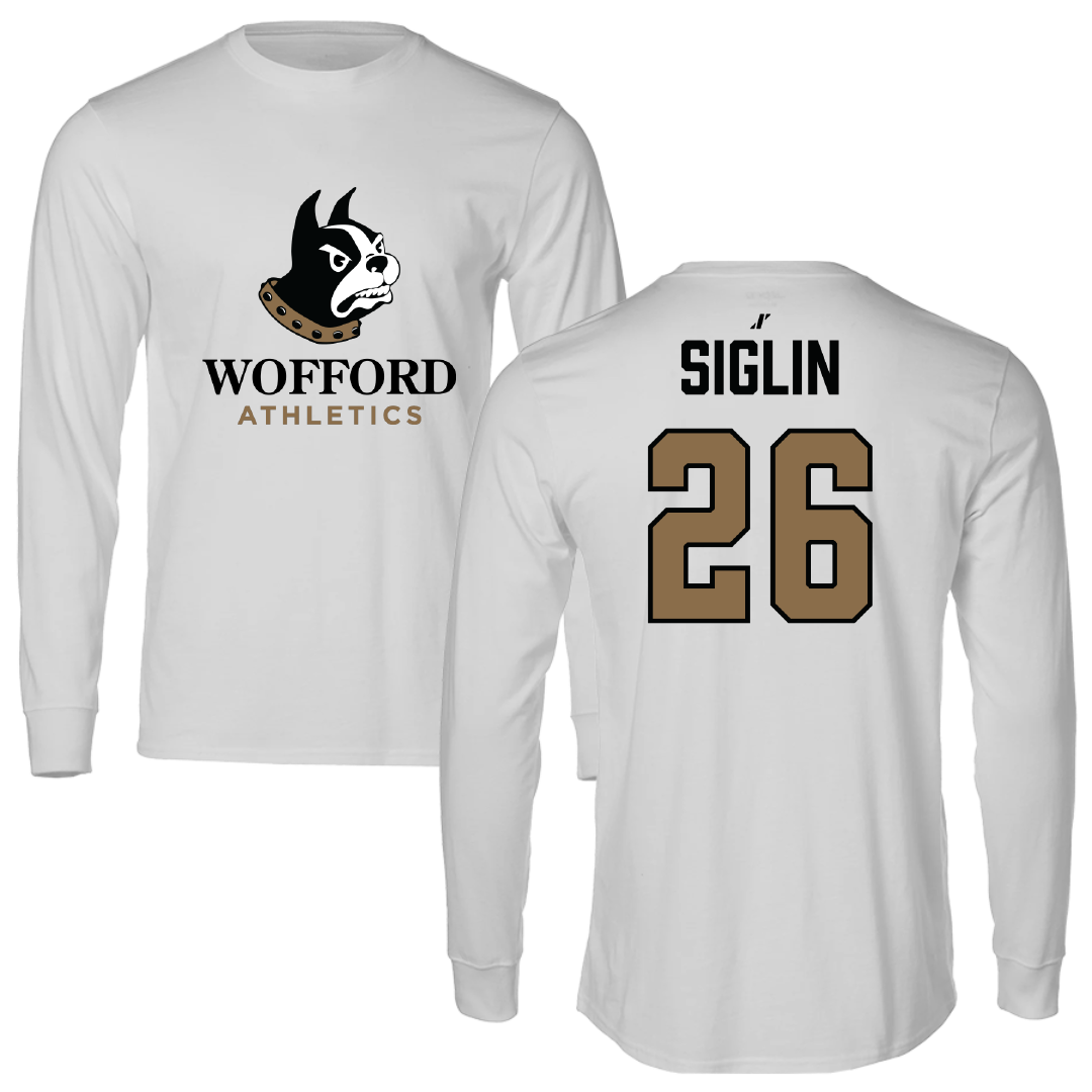Wofford College Lacrosse Light Gray Performance Long Sleeve - #26 Morgan Siglin